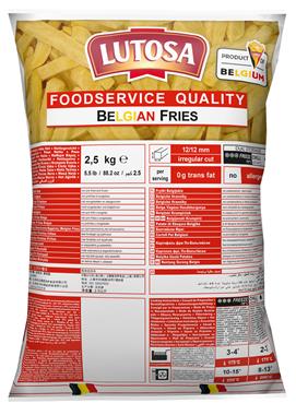 Frytki Belgijskie 12*12mm (2,5 kg*4op) – LUTOSA
